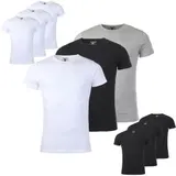 Young & Rich Herren 3er Pack T-Shirt Uni Basic Rundhals Ausschnitt slimfit 1701 – Bild 6