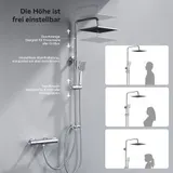 Edelstahl Duschset Duschsystem Duscharmatur Regendusche Handbrause Duschbrause – Bild 3
