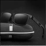 Aluminium Magnesium Polarisiert Sonnenbrille Herren Retro UV 400 Fahren Brille – Bild 1