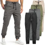 Sublevel Herren Cargo Hose Cargohose Jeans Sweatpant Chino Jogginghose Freizeit – Bild 7