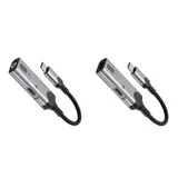 Kompakter für usb-c 3,5mm Adapter mit 60W Schnellladegerät und LED Ladeleuchte – Bild 2