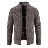 Herren Strickjacke Cardigan Pullover Sweatshirt Reißverschluss Winter Warm Jacke – Bild 14
