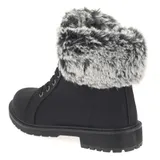 Damen Boots Stiefeletten Stiefel Schnür-Booty Winterstiefel Gefütterte Schuhe – Bild 3