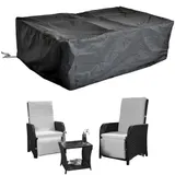 Schutzhülle Abdeckplane Gartenmöbel Schutzplane Garnitur Couch Sofa Plane Hülle – Bild 10