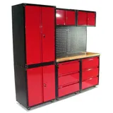 Werkstatt Schranksystem 9-teilig Werkstattwand Werkstattschrank Werktisch 57063 – Bild 3