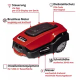 Einhell Mähroboter FREELEXO 1200 LCD BT inkl. 5,2 AH Zubehör mit Akku – Bild 5