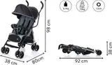 Fillikid Sport Kinder Buggy Wagen FILL GLIDER Stahl schwarz grau ab 6 Monaten – Bild 16