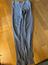 TCM Mädchen Leggings Gr. 146/152 blau mit  Punkten grüner Knopf Label ansehen – Bild 1