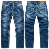 Rock Creek Herren Jeans Hosen Comfort Fit dicke Naht Denim Blau Herrenjeans M70 – Bild 1