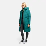 Navahoo Damen Winter Steppmantel Winterjacke gesteppt warm gefüttert Kapuze N094 – Bild 3