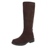 Damen Stiefel mit Reißverschluss Ital-Design 8959 in Braun – Bild 6