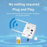 CPE106-E WLAN Router 4G/5G LTE Wireless WiFi 300Mbps CPE Router SIM Kartensteck – Bild 6