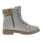 Damen Boots Stiefeletten Stiefel Winterschuhe Gefütterte Schuhe Schnür-Booty – Bild 2