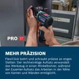 Bosch Akku-Bohrschrauber GSR 12V-32 FC, 2x 2.0Ah und Lader + 4x Aufsätze – Bild 5