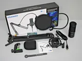 aokeo USB Mikrofon 192kHZ / 24bit Podcast-Mikrofonsets mit Mikrofonständer AK-60 – Bild 2