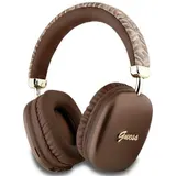 Guess Bluetooth 5.3 Wireless Headset On-Ear G-CUBE Metallic Script Logo brown – Bild 1