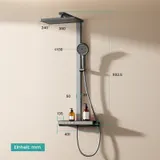 Duschsystem Handbrause Dusche Mit Thermostat Duscharmatur Regendusche Duschset – Bild 3