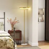 Stehlampe LED Wohnzimmer Dimmbar Stehleuchte mit 3 Lichtfarben, Fußschalter – Bild 2