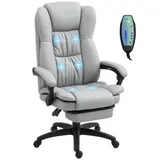 Bürostuhl mit 5 Massagemodi, Ergonomisch Schreibtischstuhl mit Liegefunktion – Bild 11