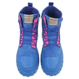 Damen High-Top Stiefeletten mit Lochschnürung Ital-Design 8682 in Blau – Bild 4