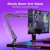FIFINE XLR Streaming Mikrofon mit Arm USB Dynamisch Microphone Gaming PC Podcast – Bild 6