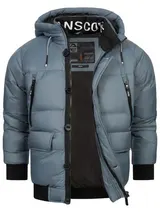 Indicode Herren Winterjacke INPaulix-Herrenjacke Steppjacke Kapuze Jacke Männer – Bild 1