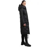 khujo Linda Damen Mantel Winterparka Steppmantel Wintermantel Schwarz – Bild 5