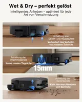 ECOVACS Deebot T90 Pro Omni black Saugroboter Staubsaugerroboter Absaugstation – Bild 7