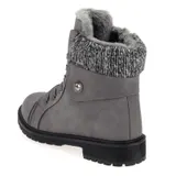 Damen Boots Stiefeletten Stiefel Winterschuhe Gefütterte Schuhe Schnür-Booty – Bild 3