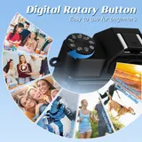 4K 75MP 16X Digitalkamera Autofokus Digitalzoom Kamera 180 Klappdisplay Geschenk – Bild 8