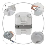 24L Campingtoilette Chemietoilette Tragbar WC Mobile Camping Reise MAX. 150 kg – Bild 8