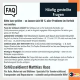 Ersatzschlüssel Schlüssel passend für Thule Dachbox Fahrradträger etc. N001-N250 – Bild 2
