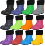LADEHEID Gummistiefel Kinder Jungen Mädchen Mit Innenschuh Regenschuhe 22-37 – Bild 8