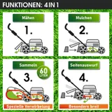 BRAST Rasenmäher Benzin 5,2kW(7 PS) | mit Antrieb | XXL - 55cm Schnittbreite – Bild 5