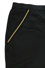 Sheego Damen Hose Schwarz große Größen Lyocell Stoffhose Sommerhose Gerades Bein – Bild 3