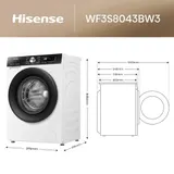 Hisense Waschmaschine 8kg Dampf Steam WLAN 1400 U/min Hygiene Display Inverter – Bild 11