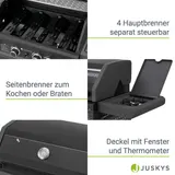 BBQ Gasgrill Savannah Grillwagen 4 Hauptbrenner 1 Seitenbrenner - Sehr Gut – Bild 4
