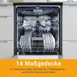 Spülmaschine 60cm Geschirrspüler LED Freistehend 14 Maßgedecke 7 Programme – Bild 2