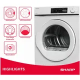 Wäschetrockner Kondenstrockner Frontlader 10kg LED-Trommelbeleuchtung Neuware – Bild 3