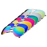 Sonnenbrille Pilotenbrille Fliegerbrille Police Pornobrille Spiegelbrille – Bild 2