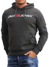 Jack & Jones Hoodie Herren  Pullover Kapuze Logo Print Langarm Sweatshirt NEU – Bild 1