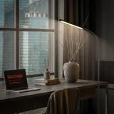 LED Stehlampe Touch Dimmbar Warmweiß Schwenkbar Leselampe 170cm Schwarz – Bild 7