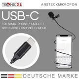 USB-C Ansteckmikrofon Mikrofon Ansteck Lavalier Microphone Kamera Smartphone – Bild 13