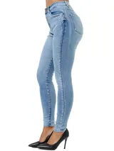 Tazzio Jeans Damen High Waist Skinny Fit Jeanshose Stretch Denim Hose – Bild 1