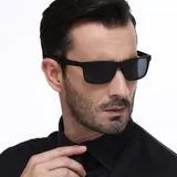 Aluminium Magnesium Polarisiert Sonnenbrille Herren Retro UV 400 Fahren Brille – Bild 12