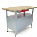 Werkbank Werktisch Schubladen Montagewerkbank Schubladenschrank Tisch Holzplatte – Bild 7