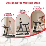 10% Laufband Klappbar elektrisch Walking Pad LCD mit Steigung Neigung 12km/h – Bild 14