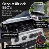 Gasgrill mit Seitenbrenner 4+1 Brenner – Hotzone 17kW Leistung BBQ Grill mit LED – Bild 5