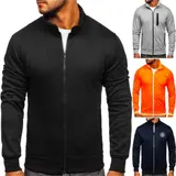 Sweatjacke Sweatshirt Pullover Stehkragen Casual Zip Sport Herren Mix BOLF Motiv – Bild 2