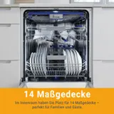 Spülmaschine 60cm Geschirrspüler LED Freistehend 7 Programme 14 Maßgedecke – Bild 2